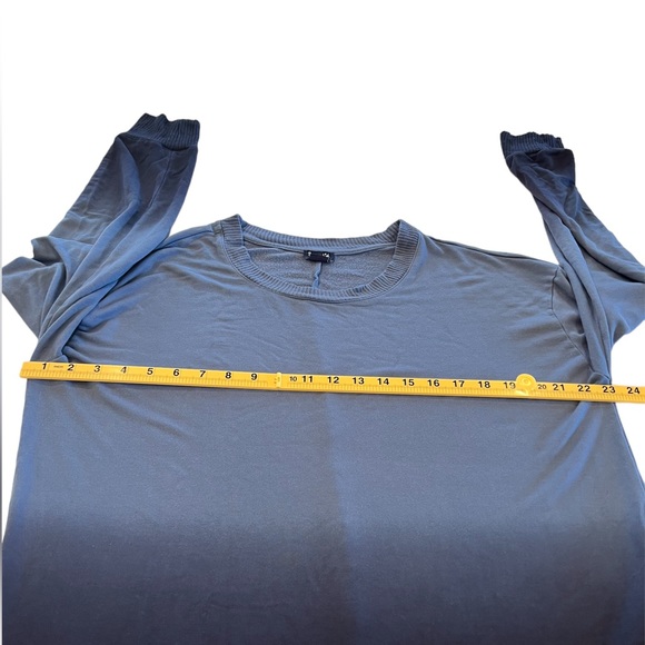 Splendid Women’s Super Soft Jersey Ombre Dip Dye Sweatshirt Pullover Top XL - Picture 6 of 9